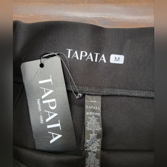 Tapata Ponte Pencil Skirt Stretchy Black Knee Length Bodycon High-waisted Size M - Picture 7 of 12